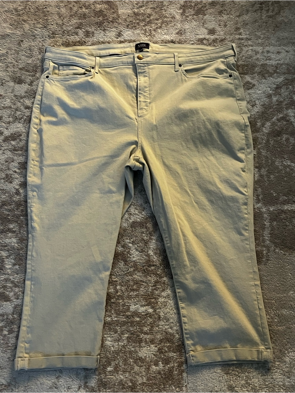 NYDJ Women’s Straight-Leg Jeans in Light Beige